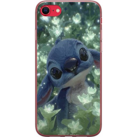 Kompatibelt Mobilskal till Apple Apple iPhone 7 Stitch med blomma kawaii Disney alien blå