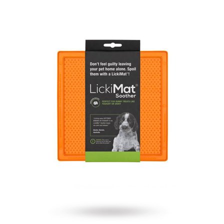 LickiMat - Lickimat Soother Hundeskål/Slikkematte Oransje 20x20