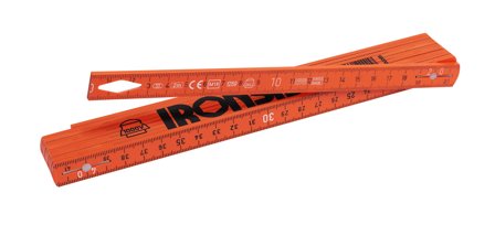 Ironside 100005 Tommestok 2 m, plast, Måleinstrument
