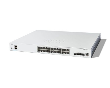 Cisco Catalyst 1300-24XT - switch - 24 porter - smart - rackmonterbar
