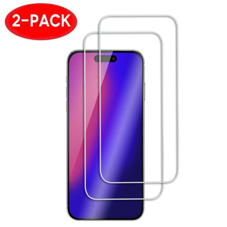 2-Pack - iPhone 15 Pro Skärmskydd i Härdat Glas