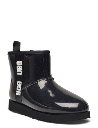 W Classic Clear Mini Shoes Boots Ankle Boots Ankle Boot - Flat Svart UGG