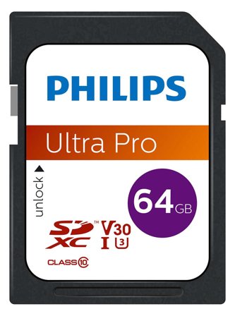 Philips Ultra Pro FM64SD65B - flashminnekort - 64 GB - SDXC UHS-I