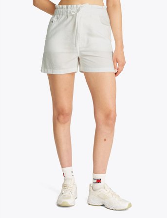 Tommy Jeans Tjw Cotton Linen Short - White - XS