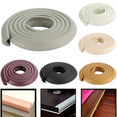 Beskyttende kofanger til møbler, cykelhjulbeskytter, beige, 2m x 1ft, beige Beige 2m