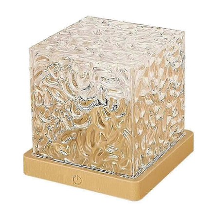 Aurora Nordlys Lampe, Bølgekube Lampe, Projektor, 16 Farger Vannbølgeeffekt Lys for Soverom[D]