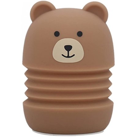 Karikatr Nattlampe, Søt Dyreformet Myk Silikonlampe Uttrekkbar Nattbordslampe USB Oppladbar Trykk/Mikser Bordlampe Barn Jente