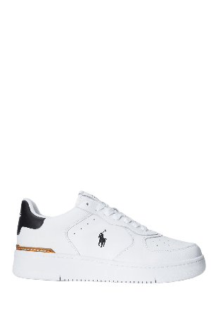 Ralph Lauren Masters Court Leather Sneaker Skor Herr Vit 44