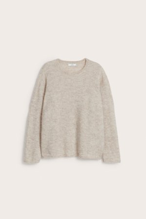 Kappahl | Sweter z dzianiny z mieszanki moheru | Melanżowy beż