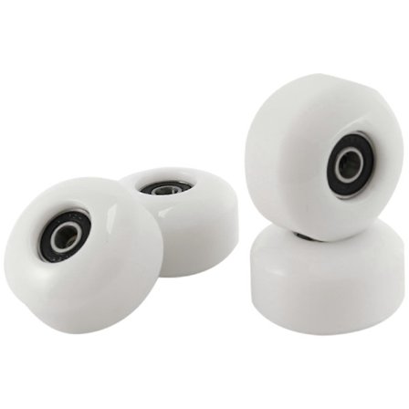 Skateboardhjul med kullager 52x30mm PU-hjul (Set om 4) Vit