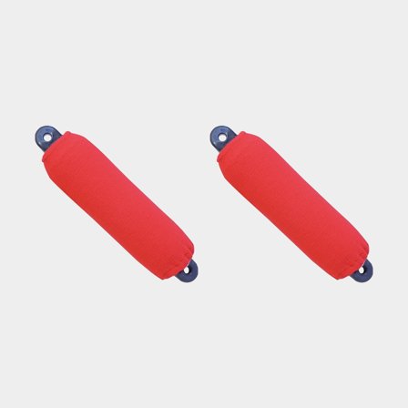 Fenderskydd till cylinderfender Fendequip, 76.5 x Ø20 cm (Dan-Fender 827), röd, 2-pack