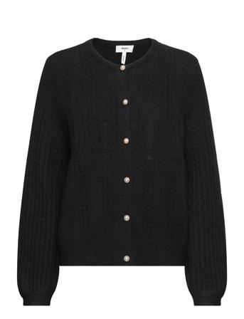 Objophelia L/S Knit Cardigan Rep Black Object