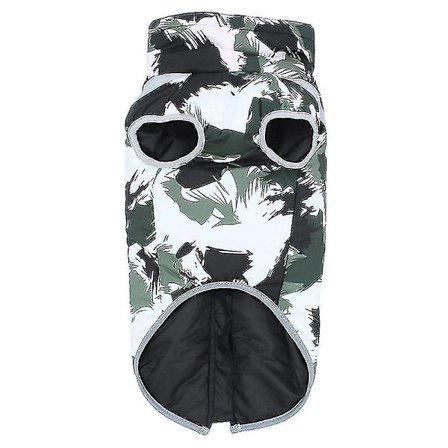 Vandtæt Hundetøj Varmt Polstret Jakke Lynlås Trøje Vest Jakke