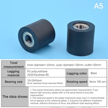 PU Polyurethan Hjul 30mm Press Papir Mask hine Press Line Fla