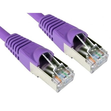 15m Cat6a *600mhz* Nätverkskabel Violett - Professionell Standard Ethernet-kabel - Lszh - Sstp - Ftp - 10gbase-t (10 Gigabit-stöd)