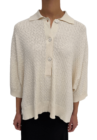 Rodebjer Adore Cable Stickat Dam Vit M