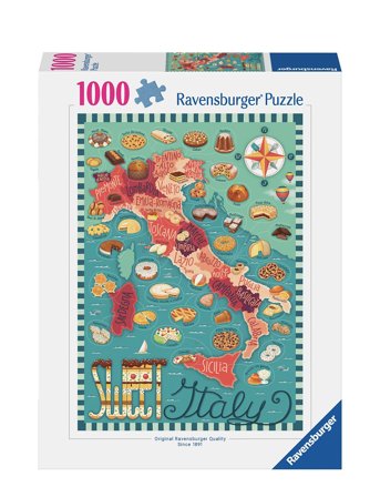 Ravensburger Map Of Italy - Sweet 1000P - Multi/patterned - ONE SIZE