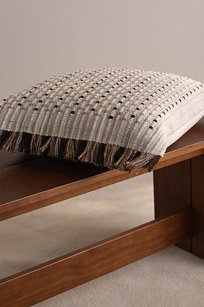 Jotex - 50x50 Cm Kissenbezug Natürlich/schwarz - JONI - Kaufe Dekokissen und Kissenbezüge bei Jotex