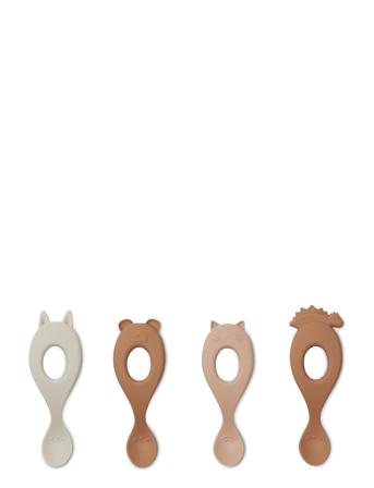 Liva Silic Spoon 4-Pack Pink Liewood