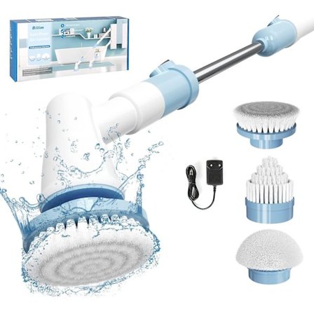 Ledningsfri elektrisk moppe med langt håndtag, husholdningsrengøringsværktøj, bærbar spin-skrubber, til