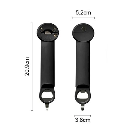 1st Multifunktionell utdragbar flasköppnare Burköppnare