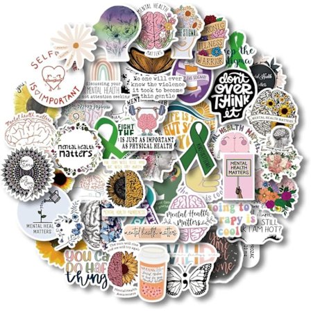 Klistremerker for bevissthet om mental helse