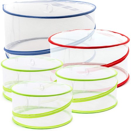 Paket med 5 Pop Up Dust Cover Fly Guard Cake Cover