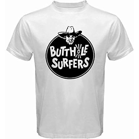 The Butthole Surfers 80-talsrockband Vit t-shirt herr storlek S-3xl 100 % bomull