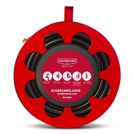 Housegard Husbrannslange 10 meter FH10S