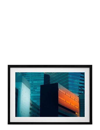 Poster Skyscrapers Orange Democratic Gallery