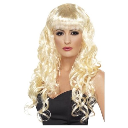Smiffys Dam/Dam Siren Peruk One Size Blond