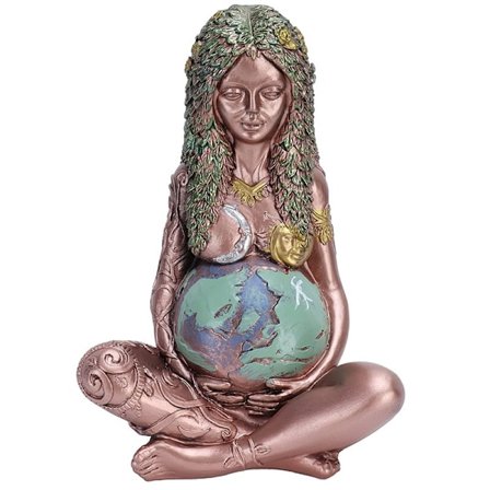 Millennial Gaia-staty, Moder Jord-staty, Moder Jord-gudinna-staty, Moder Jord-konststaty, Polyresin-figur, Gaia-konststaty, Gaia-staty, Present F