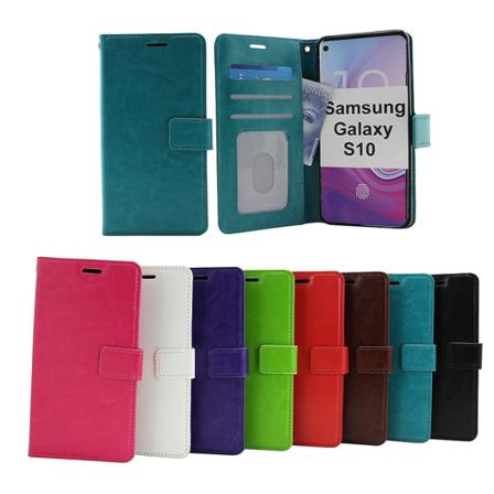 Crazy Horse Wallet Samsung Galaxy S10 (g973f) Lila