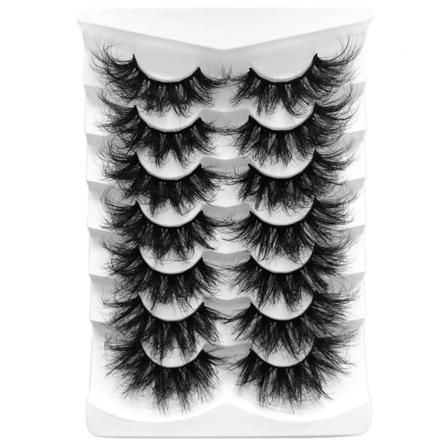 Skonhed 7 Par Lösögonfransar 5d Faux Mink Ögonfransar F8