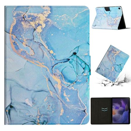 Samsung Galaxy Tab A8 Marble Mönster Smart Läderfodral