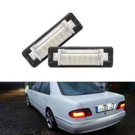 Benz W210 E300 E320 E420 W202 4D C230 C280 C43 AMG LED-rekisterikilven valot