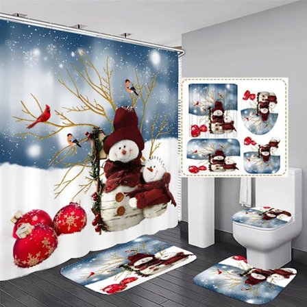 4 st Jul Duschdraperi Set, Jul Duschdraperi, N, ZQKLA