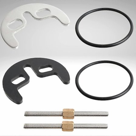 Servant og vask armaturer Skrusystem, 1 sett, med M6 80 mm skruer, to-hulls monteringssett for feste av armaturet