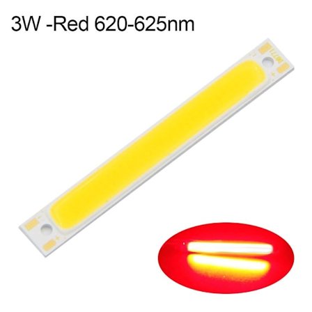 LED COB Strip lysdiode 3W -RØD 620-625NM 3W -RØD
