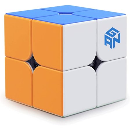 2X2 Speed ​​cube Gans Mini Block Puzzle Toy 2X2 x2 Magic Cube 51mm startleksak (ingen klistermärke)