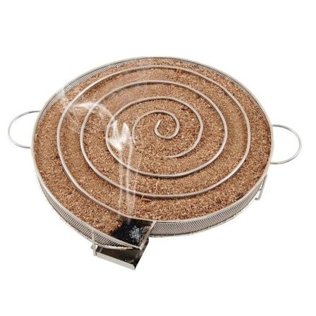 8 tommer koldrøgsgenerator til BBQ-grill eller røgtræsstøv varm og kold rygning af laks, kød, brændetid op til 18-24 timer