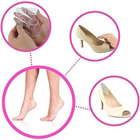 Go Go Gadget - 12x Hälskydd - Förebygger Blåsor - Transparent - Silikon - Halkskydd