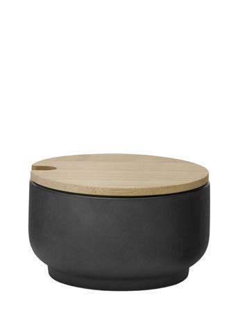 Theo Sukkerskål 0.1 L. Black Home Kitchen Kitchen Storage Sugar Bowls Black Stelton