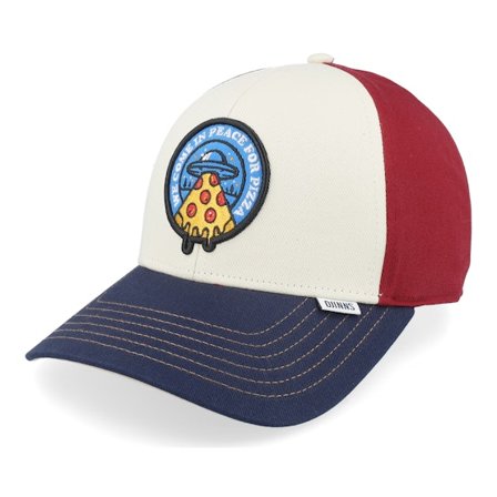 Djinns - Wit trucker Cap - Kids Basic Cap Food Peace Pizza Fossil A-Frame Trucker @ Hatstore