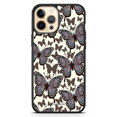 Bjornberry Hårdskal iPhone 12 Pro Max - Färgglada Fjärilar