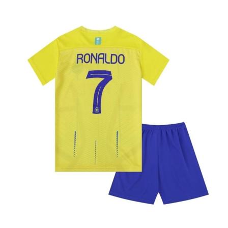 Al-Nassr FC Home C Ronaldo 7 Football Jersey Uusin lasten set Sukat Football 4 Kids 28(150-155cm)