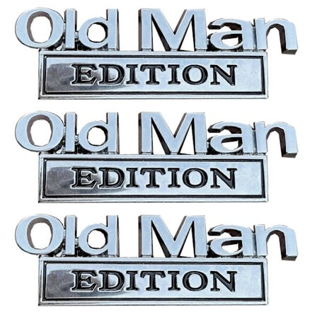 Represeint Old Man Edition Bilemblem Universell Passform Biltilbehør For Alle Kjøretøy