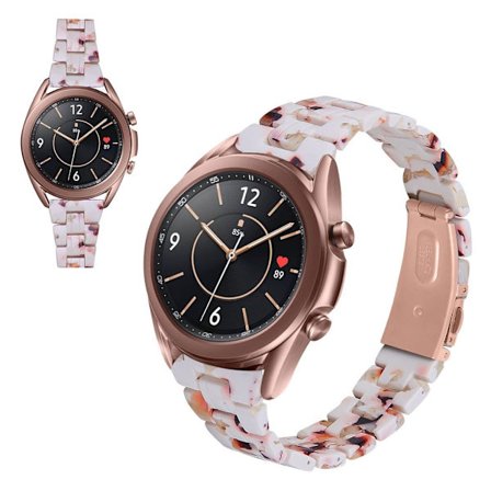 Samsung Galaxy Watch 3 (41mm) hartsinen värikäs kellonauha - Valkoinen Mix