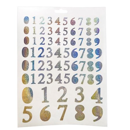 2-Ark - Klistermärken / Stickers - Siffror