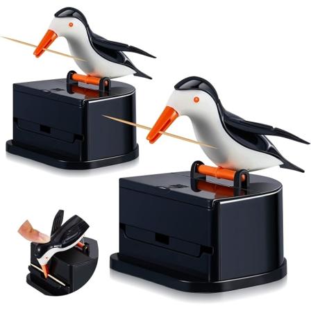 Galaxy 2-pack Hackspett Tandpetarehållare Fågel Tandpetare Dispenser Fågelformad Tandpetarebox